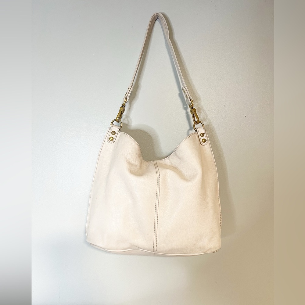 HOBO International Pier Taupe Leather Magnetic Close Crossbody